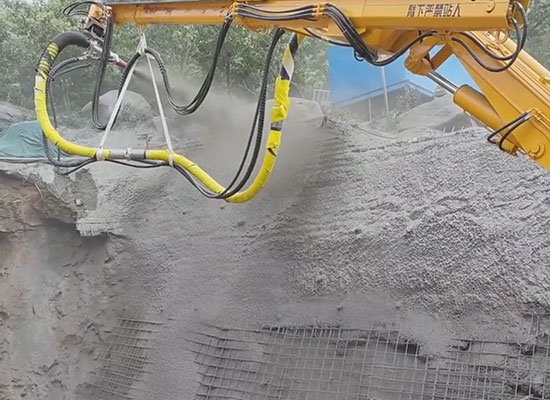 GHSP3016混凝土湿喷台车施工视频